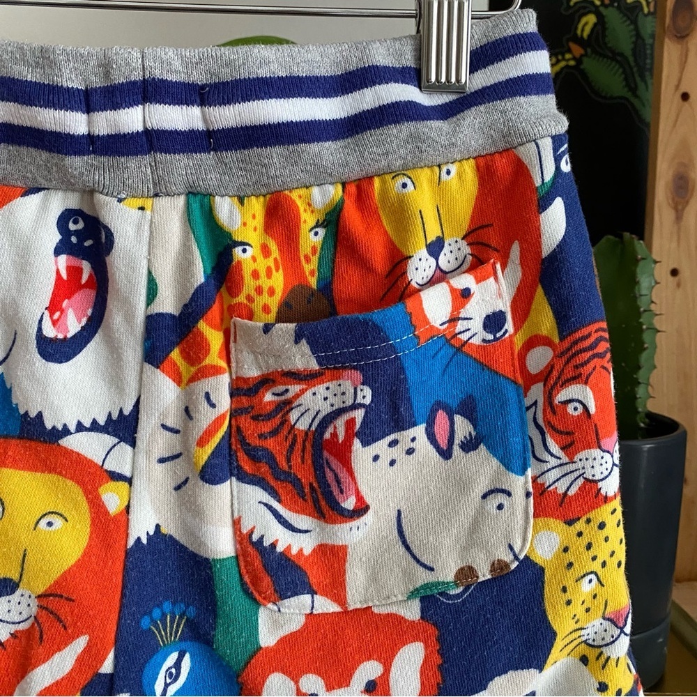 Mini Boden Colorful Animal Print Kids Shorts - Picture 9 of 11